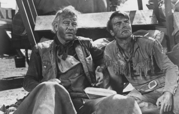 John Wayne and Montgomery Clift